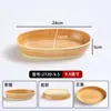 Bandeja Rectangular de Melamina con Textura de Madera para Exhibición de Hot Pot Picante, Bandeja para Vitrina Comercial, Vajilla para Plato de Verduras Sukiyaki