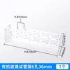 Estante para tubos de ensayo de acero inoxidable de laboratorio, plástico, estante para tubos de centrífuga de aleación de aluminio, estante para tubos de ensayo con agujeros redondos de 30/40 agujeros