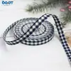 Cinta de Tela a Cuadros Cinta de Cuadros Pequeños Lazo Hecho a Mano DIY Accesorios para el Cabello Corbata de Lazo Ropa Cinta de Tela de Algodón