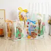 Capibala Transparente PP Impermeable Bolsa de Regalo Niño y Niña Dibujos Animados Bolsa de Empaque para Snacks con Cinta En Stock