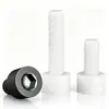Tornillos de Cabeza Cilíndrica Hexagonal de Plástico y Nylon con Cabeza de Copa y Roscado Moleteado M3M4M5M6M8