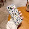 Funda Transparente Retro Pintada a Mano con Pequeñas Flores y Estilo Fresco y Suave, Diseño de Flores Silvestres para iPhone 18 Pro