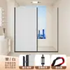 Cortina de Ducha Plegable Invisible, Divisor de Zona Seca y Húmeda para Baño, Cabina de Ducha, Cortina de Succión Magnética sin Taladro, Cortina de Ducha sin Riel
