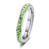 2020 Nuevo Anillo de Dedo Índice Estilo Frío Ins Celebridad de Internet Acero Inoxidable Una Fila Diamantes Zirconia Anillo de Pareja