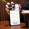 Funda de Teléfono Floral Nueva de Verano para Apple 17, Funda de Cristal con un Toque Femenino, Funda Anti-Caídas de Lujo de Gama Alta para iPhone 15