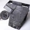 Jeans Elásticos de Verano Ajustados Versátiles de Pierna Recta 2026 Nuevos de Verano Finos de Moda para Hombre Pantalones Largos Casuales para Hombre