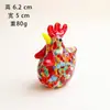 Zibo Cerámica Esmaltada Dibujado a Mano Lindo Animal Gallo Coche Escritorio de Oficina Hogar Decoración Adornos