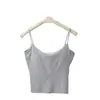 8677# Estilo Coreano Renda Patchwork Costas Bonitas Regata Camisola Bojos Sutiã Sexy Hot Girl Moda Peça Única Camisola Top