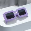 Nuevas Gafas de Sol de Caja Moda Europea y Americana Gafas de Sol para Hombre y Mujer Personalizadas Forma de Ojo de Pez Borde Grueso Gafas de Moda Transfronterizas