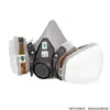 3m6200 Mascarilla Protectora Antipolvo Veneno Media Cara Pintura en Spray Plaguicida Químico Farmacéutico Filtro Autocebante Máscara de Gas