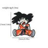 Dragon Ball Circundante Japonês Dos Desenhos Animados Macaco Monge Broche Pin Chapéu Roupas Liga Pintura Emblema