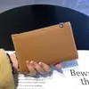 Nuevo Porta Pasaporte de Piel Genuina para Mujer, Porta Tarjetas Multifuncional, Cartera para Documentos, Bolsa de Almacenamiento, Estuche de Viaje para Pasaporte del Fabricante Original