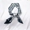 Nuevo Estilo Coreano Bufanda Estrecha de Seda Larga para Mujer, Cinta Decorativa Larga para Bolso, Cinturón de Cinta Decorativa, Cinta para la Cabeza, Bufanda Pequeña de Sarga para Primavera y Otoño