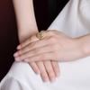 Anillo Yilu Silver S925 Plata Esterlina Chapado en Oro Cloisonné Jaspe Hetian Rojo del Sur Marea Nacional Xiangyun Anillo Estilo Étnico