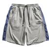 Procesamiento de Fábrica Personalizado Verano Hombres Pantalones Cortos Deportivos Casuales de Cinco Puntos Rectos Holgados Talla Grande Pantalones Cortos con Botones y Empalme