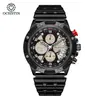 Relógio Aliexpress Transfronteiriço Multifuncional de Aço Inoxidável Quartzo Cronômetro Esportivo Moda Relógio Masculino Relógio Masculino