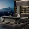 Mesa de escritório de designer de ponta, mesa executiva, mesa grande luxuosa para chefes, mesa de gerente, mesa de CEO, escritório de gerente