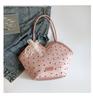 2025 Bolso de Hombro Nuevo de Gran Capacidad Estilo Casual de Verano para Clase Viajes al Trabajo Bolso Tote con Lazo Bajo el Brazo
