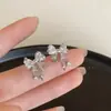 Pendientes de aro con circonita para mujer, borla, estilo Ins, lujo ligero, nicho, temperamento, sentido de alta gama, pendientes, joyería para orejas, venta al por mayor