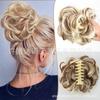 Diadema Pinza Estilo Europeo y Americano, Moño Esponjoso de Bollo, Alta Elasticidad, Fácil de Usar, Peluca de Cabello Rizado Brote de Flor de Gama Alta