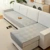 Almofada Quadrada de Colmeia para Sofá de Pelúcia Curta Ultrassônica com Base Antiderrapante Capa de Sofá de Veludo Estilo Minimalista