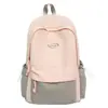 Nueva Mochila Escolar de Gran Capacidad 2026 con Colores Contrastantes y Alto Atractivo Estético para Estudiantes de Preparatoria y Universidad, Mochila Moderna para Viajes Diarios y Uso Casual