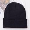 Gorro de punto al por mayor color liso calle japonesa hip-hop venta directa de fábrica para niños hombres cálido comercio transfronterizo comercio exterior gorro de lana