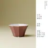 Xícara de Chá Artesanal de Bambu Verde Folha de Oito Lados com Alto Valor Estético, Xícara de Degustação Criativa, Xícara Mestra Original com Esmalte Mineral, Jogo de Chá Kung Fu