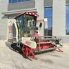 Cosechadora de Alimentación Total Wode de 135 HP Trillado Cribado de Trigo Arroz Cosechadora de Arroz de Oruga Combinada