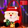 Nueva bolsa de fieltro navideña, bolsa de dulces, bolsa de mano con decoración de manzana de Nochebuena, bolsa de regalo portátil para niños, personalización