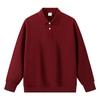 350g marca tide suéter gola lapela cor sólida manga longa personalizada camisa POLO alta qualidade camisa base interna macacão estampa