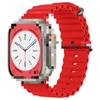 [Oferta Especial] Adecuado para Apple Watch 8 Correa de Silicona Color Océano Pulsera Deportiva Ultra S8