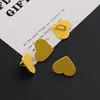 Parche de Anillo Brillante con Forma de Corazón Pintado de Colores Funda para Teléfono Correa de Teléfono Hecha a Mano DIY Hebilla Accesorios Pequeños