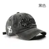 Gorra de Béisbol Lavada de Mezclilla Estilo Retro Americano Bordado de Letras para Mujer Nuevo Estilo Tendencia Versátil Visera Protectora del Sol Gorra para Hombre