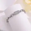 Pulsera Geométricas de Circonita de Moda de Lujo Ligero Transfronteriza, De Venta Caliente, Única, de Nicho, de Gama Alta, Joyería Versátil, Adecuada para el Viaje Diario y para Regalo