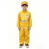 Disfraces Infantiles de Halloween Set de Juguetes de Ingeniero Disfraz de Rol de Mecánico Amarillo Set de Trabajador de la Construcción Accesorios