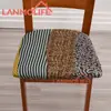 Funda de Silla Elástica Estampada Transfronteriza Todas las Estaciones Universal Seda de Leche Estilo Simple Decoración de Hogar y Restaurante Funda de Asiento de Silla a Prueba de Polvo