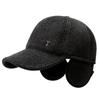 Sombrero para Hombre Invierno Edad Media Protección para las Orejas Gorra de Béisbol Lana Gruesa Gorra de Pato Lana Gruesa Sombrero de Invierno Cálido Sombrero para Hombre