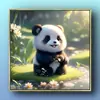 Pegatinas Cálidas y Lindas de Osos Panda Pequeños para la Guardería del Bebé, Pinturas Decorativas Autoreparables, Pegatinas de Pared con Dibujos de Animales Caricaturizados
