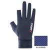 Guantes de protección solar para hombre, de verano, de seda helada, para conducir, montar a caballo, pescar, antideslizantes, transpirables, para llevar, mensajería, guantes de dos dedos con dedos completos