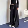 Comercio exterior marca de moda de estilo japonés de alta gama pantalones de traje casual holgados con diseño elegante, pantalones rectos de pierna ancha para hombre