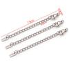 1 Juego de Cadena de Cola con Cierre de Langosta Galvanizado al Vacío de Acero Inoxidable Colgante Colgante DIY Pulsera Collar Accesorios de Joyería