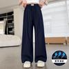 Calças de Menina Verão 2025 Novas Calças de Perna Larga de Verão para Crianças Meninas Grandes Calças Retas Jeans Finos