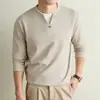 Suéter de Lana, Seda y Falso Dos Piezas para Hombre 2026 Otoño Invierno Nuevo Estilo Old Money Engrosado Cálido Capa Base Ropa de Punto para Hombre
