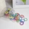 Sem Lesão Capilar Tendões de Borracha para Crianças Bebê Pequenos Anéis de Cabelo Anti-puxão Não Encolhe a Cabeça Anel Fino Anel de Polegar Tendões de Borracha Corda de Cabelo Infantil Headwear