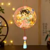 Linternas del Festival de Medio Otoño Estilo Antiguo Conejo Linternas de Mano de PVC Linternas de Mano Brillantes para Niños Linternas de Medio Otoño DIY Venta al por Mayor para Vendedores Ambulantes