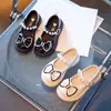 Zapatos de cuero para niñas, zapatos de cuero negros, zapatos de cuero estilo británico, zapatos de princesa Mary Jane, nuevos zapatos de bebé súper suaves de otoño.