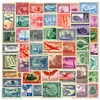 50 Pegatinas de Sellos de Monedas Estilo Retro Europeo y Americano Viajes Ciudad Conmemorativo Estilo Sello Postal Pegatinas para Bloc de Notas Literario Diario