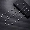 Corrente de Cintura de Pérola Elegante Exquisita Moda Feminina Versátil Corrente Decorativa para Vestido de Alta Qualidade Versátil Corrente Fina de Pérola para Cintura