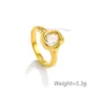 Anel de Aço Inoxidável Quente Estilo Chanel com Zircônia Diamante Oval, Anel Versátil de Aço Titânio para Uso Diário, Atacado de Joias Femininas